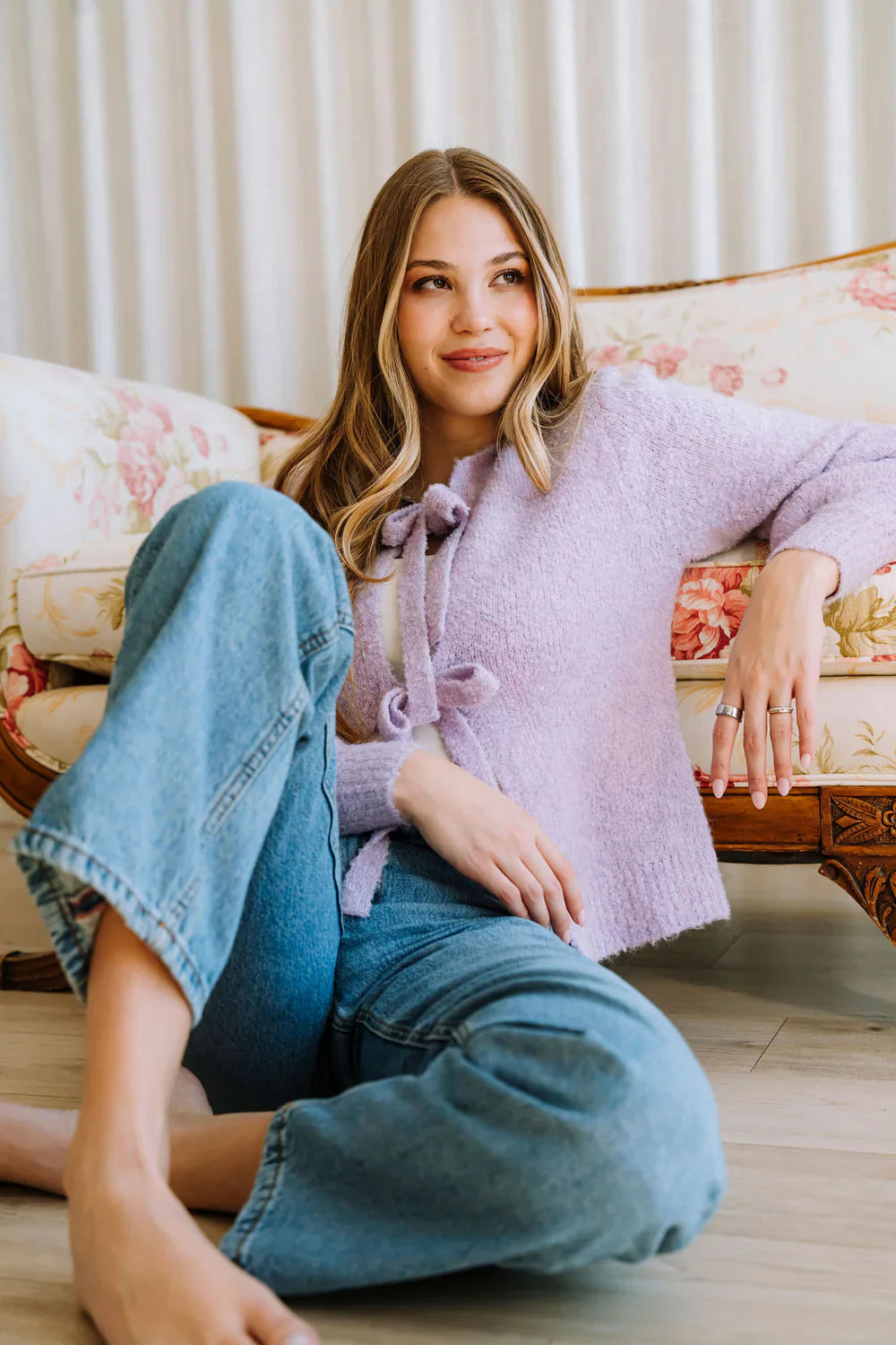 Cardigan Denise lilas
