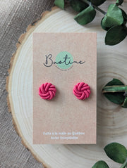 Studs Rose Torsadé