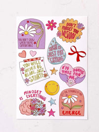 Autocollant - Collab Roxanne Stewart - Ensemble 5 Feuilles