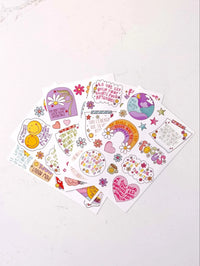 Autocollant - Collab Roxanne Stewart - Ensemble 5 Feuilles