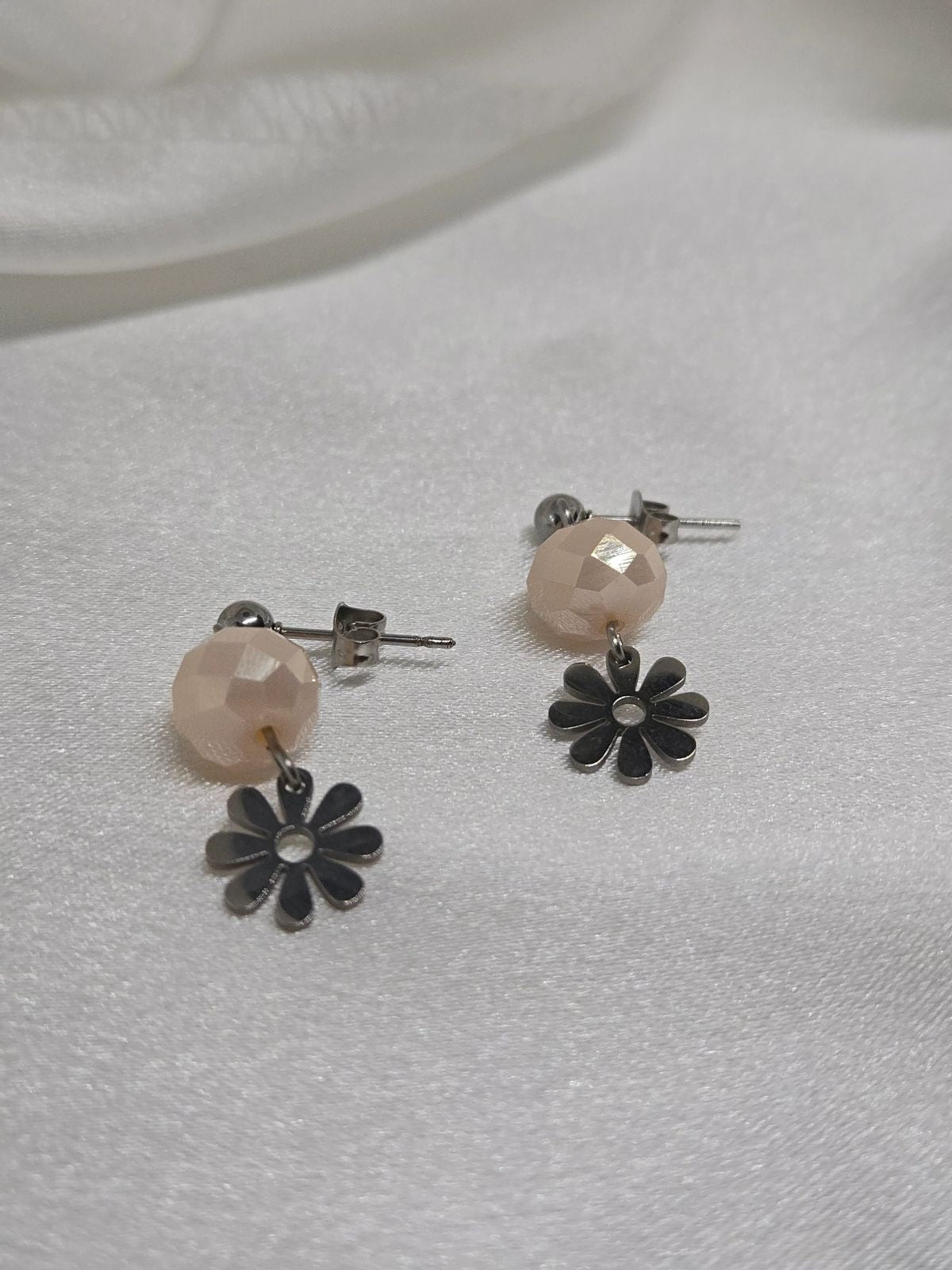 Boucles D'oreilles Marguerite Argent