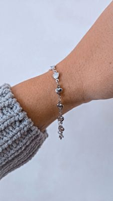 Bracelet Enfant À Coeur Lié Argent