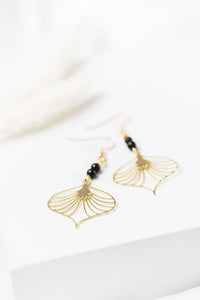 Boucles D'oreilles Sabe Or Onyx
