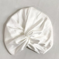 Bonnet En Satin Blanc