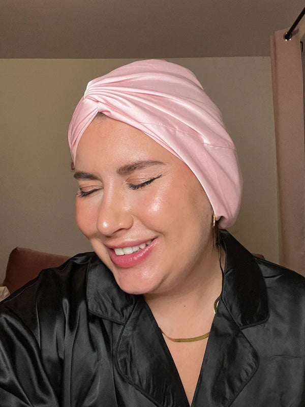Bonnet En Satin Rose