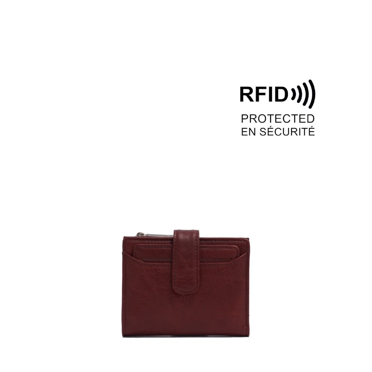 Portefeuille 2-En-1 Mirka Burgundy