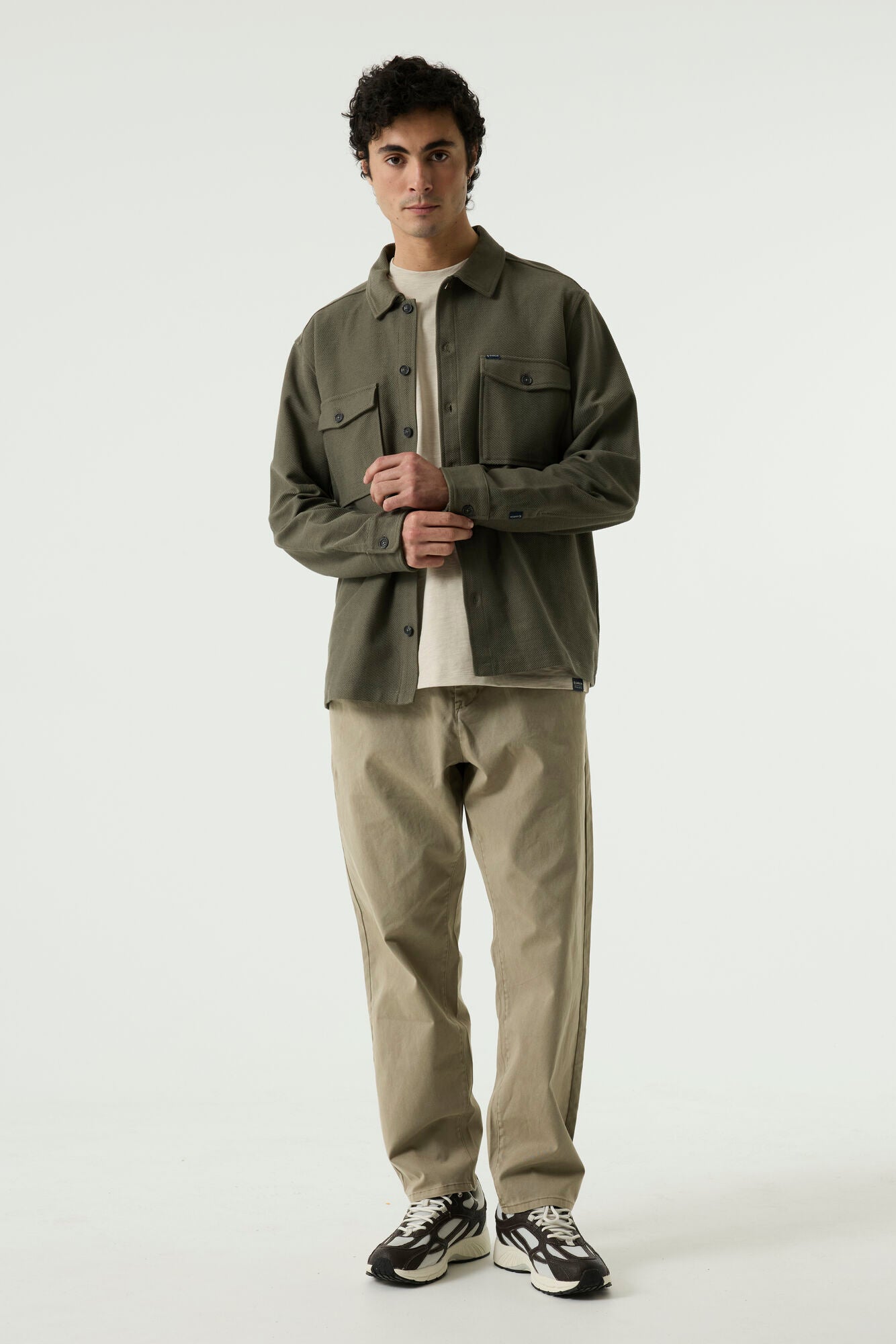 Pull En Polo Vert Olive