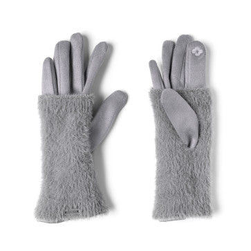 Gants Teddy Gris