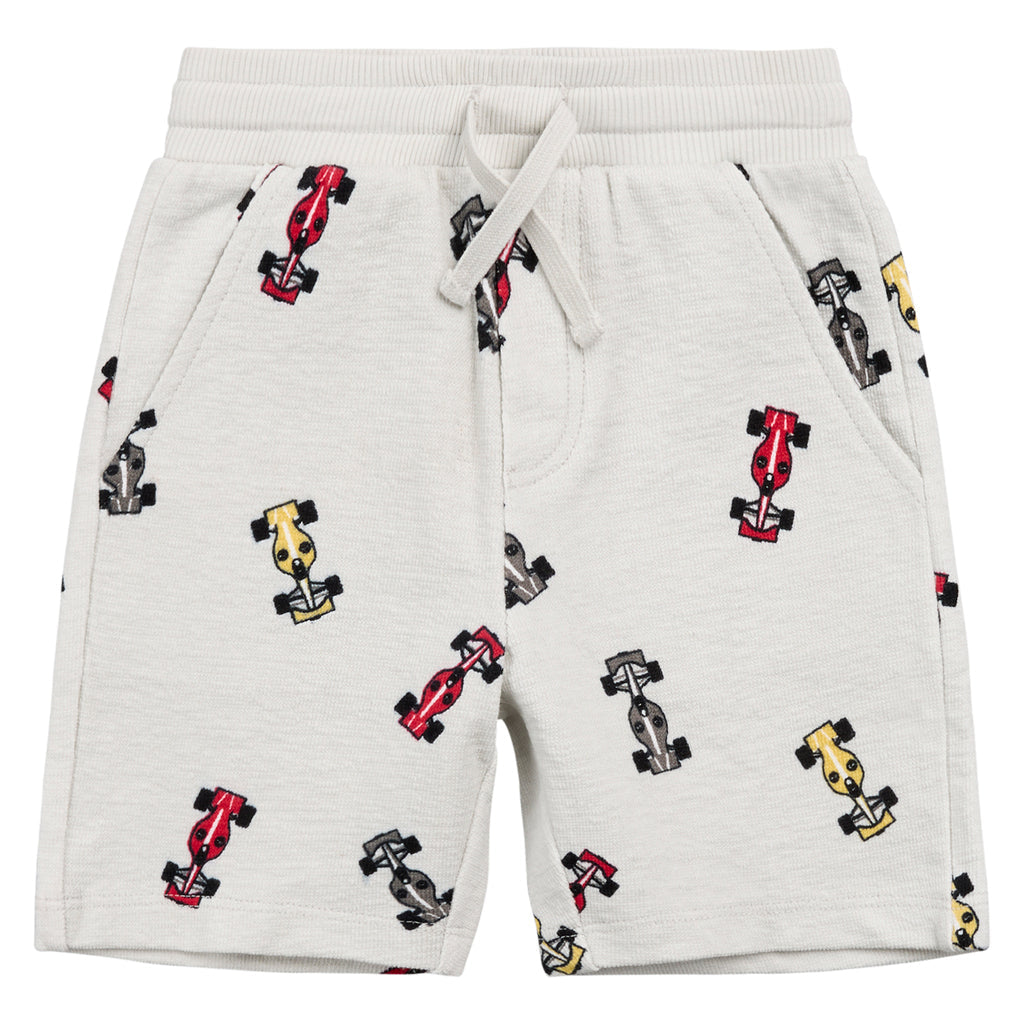 Short Gris À Imprimé Voitures De Course