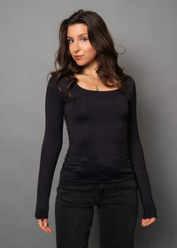 Scoop Top Mariana Black
