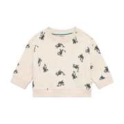 Crewneck Sand Melange Baleines