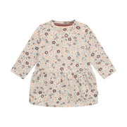 Robe À Manches Longues En Molleton Rose Dust Fleurie