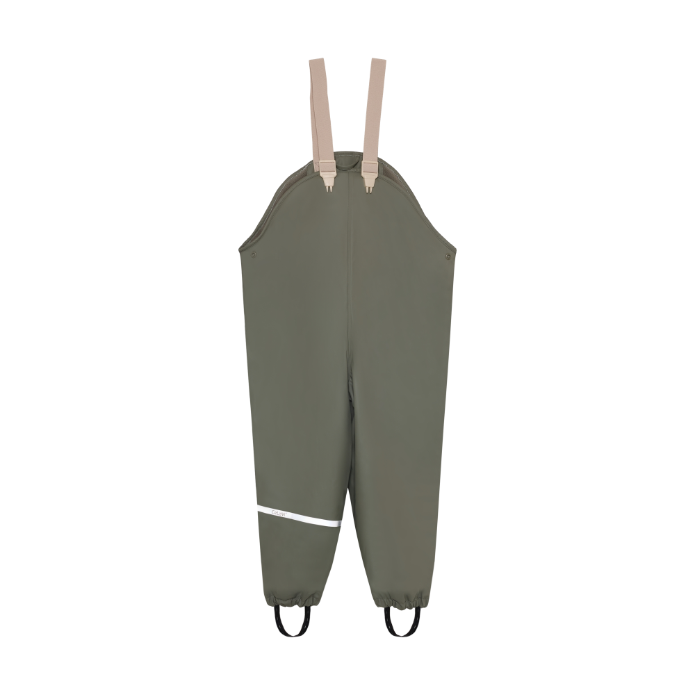 Ensemble Imperméable Doublé Vert Kaki Ligné