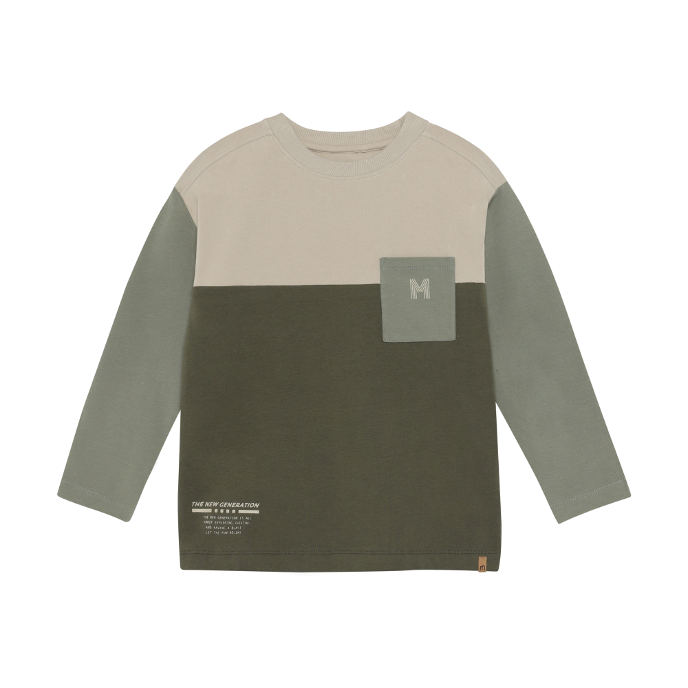 Chandail Manches Longues Beetle Vert Colorblock