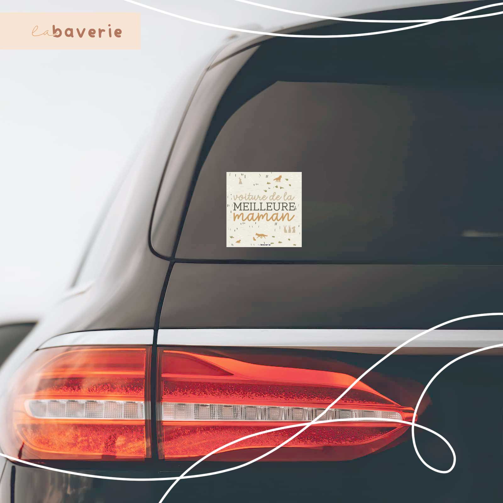 Autocollant Voiture « Voiture De La Meilleure Maman »