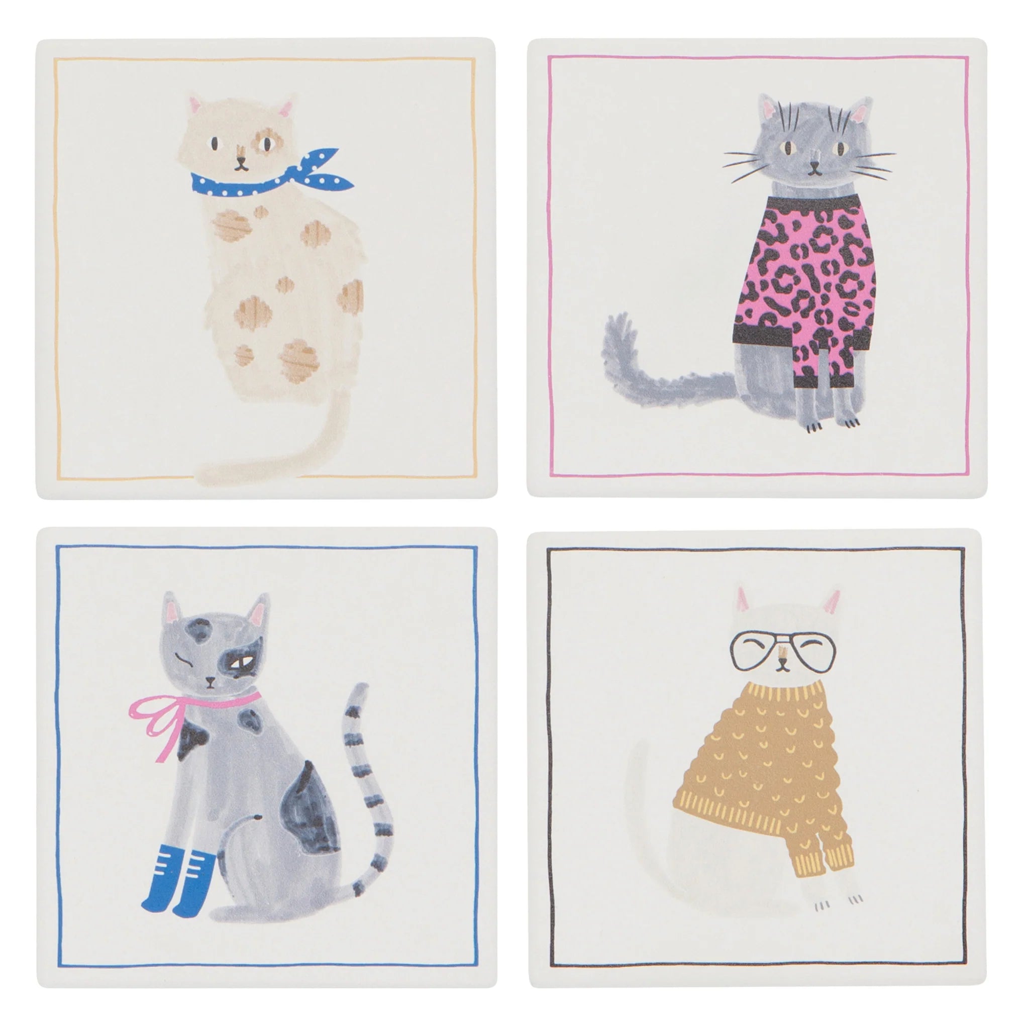 Ensemble Sous-Verres Feline Fine