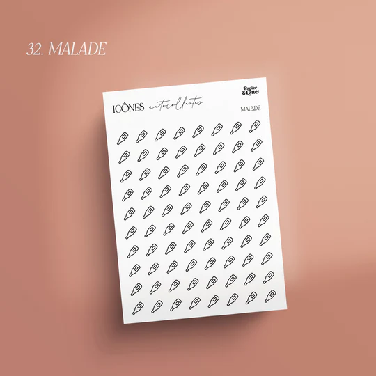 Icônes Autocollantes 32 Malade