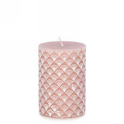 Chandelle Rose Antique À Motif Gravé