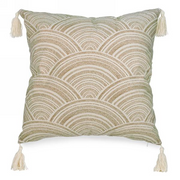 Coussin Velours Beige Arches