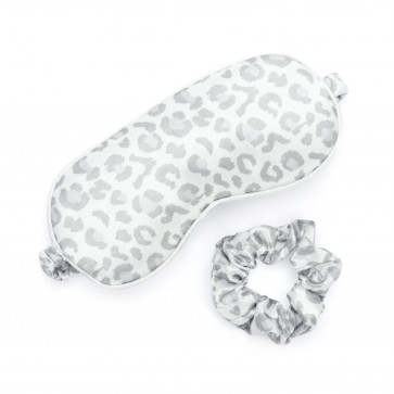 Duo Chouchou & Masque Pour Les Yeux Satin Léopard
