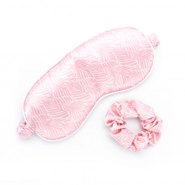 Duo Chouchou & Masque Pour Les Yeux Satin Rose