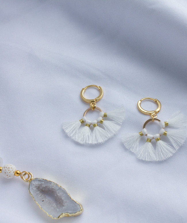 Boucles D'oreilles Neige Or